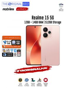 Realme 15 5G - 12GB RAM - 512GB Storage - Easy Monthly Installments - PTA Approved - 1 Year Official Warranty - The Original Bro Mobiles - TOB70